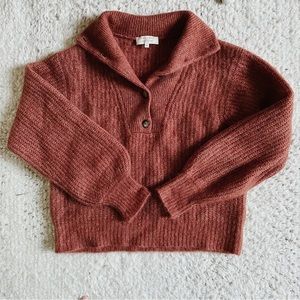 NWOT Sezane Micky Sweater in Mahogany, Size M